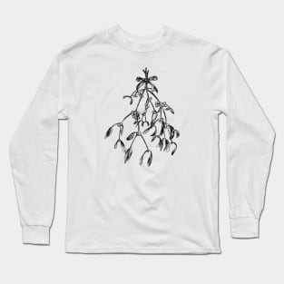 Mistletoe branch sketch Long Sleeve T-Shirt